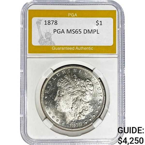 1878 $1 PGA MS65 DMPL