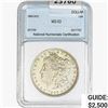 Image 1 : 1900-O/CC Morgan Silver Dollar NNC MS63