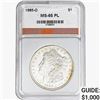 1885-O Morgan Silver Dollar AGP MS65 PL