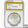 Image 1 : 1881-CC Morgan Silver Dollar PGA MS64