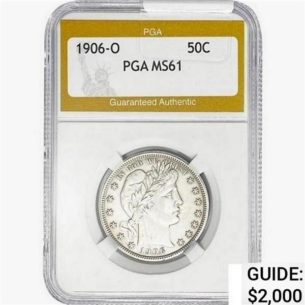 1906-O Barber Half Dollar PGA MS61
