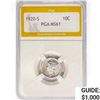 1920-S Mercury Silver Dime PGA MS61