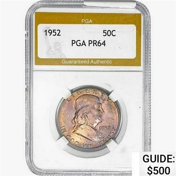 1952 Franklin Half Dollar PGA PR64