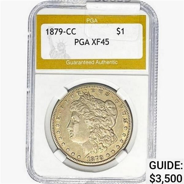 1879-CC Morgan Silver Dollar PGA XF45