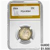 Image 1 : 1904 Barber Quarter PGA MS64