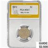 Image 1 : 1872 Shield Nickel PGA MS61 DDO, FS-104