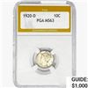 1920-D Mercury Silver Dime PGA MS63