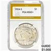 1924-S Silver Peace Dollar PGA MS62+