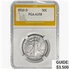 1920-D Walking Liberty Half Dollar PGA AU58
