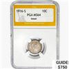 1916-S Barber Dime PGA MS64 Detail