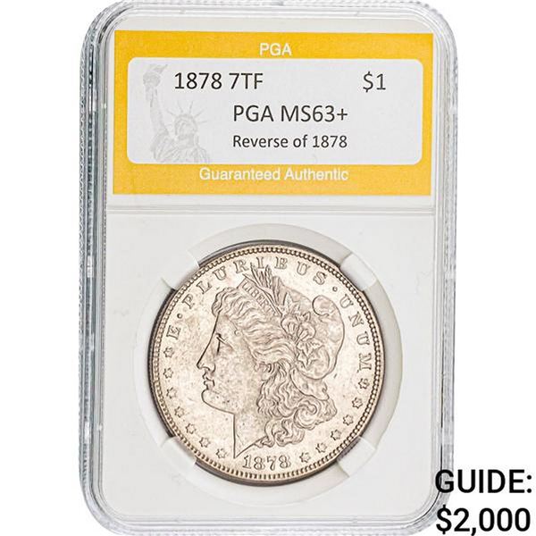 1878 $1 Morgan 7TF Reverse of 1878 PGA M