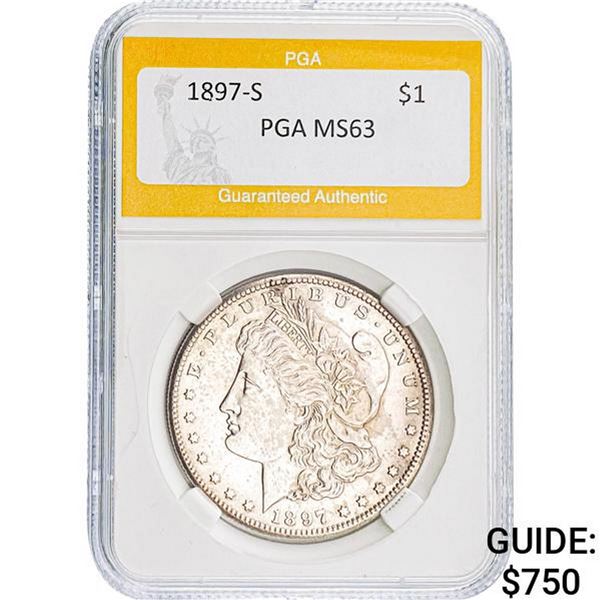 1897-S $1 PGA MS63