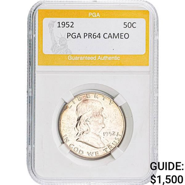 1952 50C Franklin Half Dollar PGA PR64 C