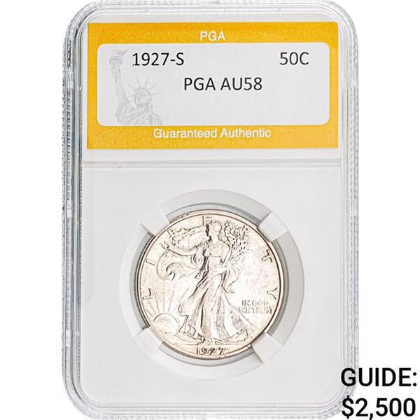 1927-S 50C PGA AU58