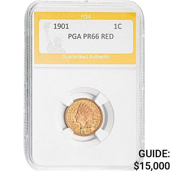 1901 1C PGA PR66 RED