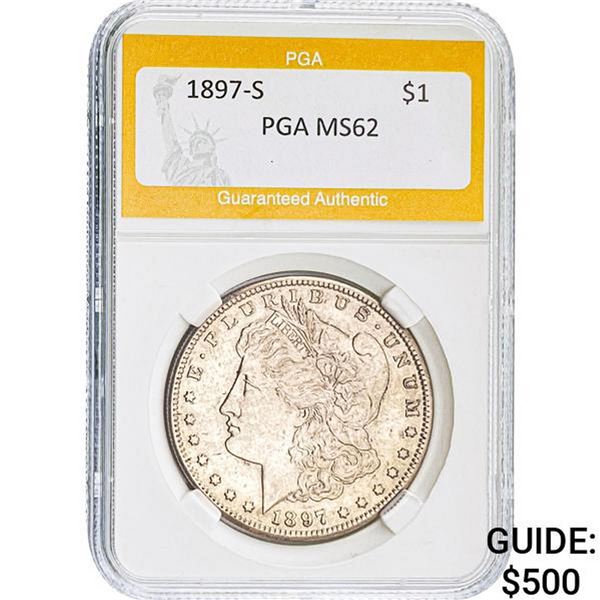 1897-S $1 PGA MS62