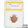 Image 1 : 1884 1C Indian Head Cent PGA MS64 RED
