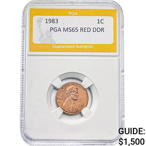1983 1C PGA MS65 RED DDR