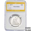 Image 1 : 1877 50C Seated Liberty Half PGA MS62