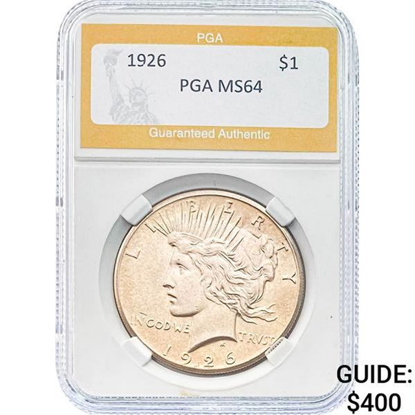 1926 $1 Peace Dollar PGA MS64