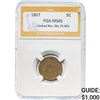 Image 1 : 1867 5C Shield Nickel PGA MS65