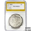 Image 1 : 1892 $1 Morgan Dollar PGA MS62+