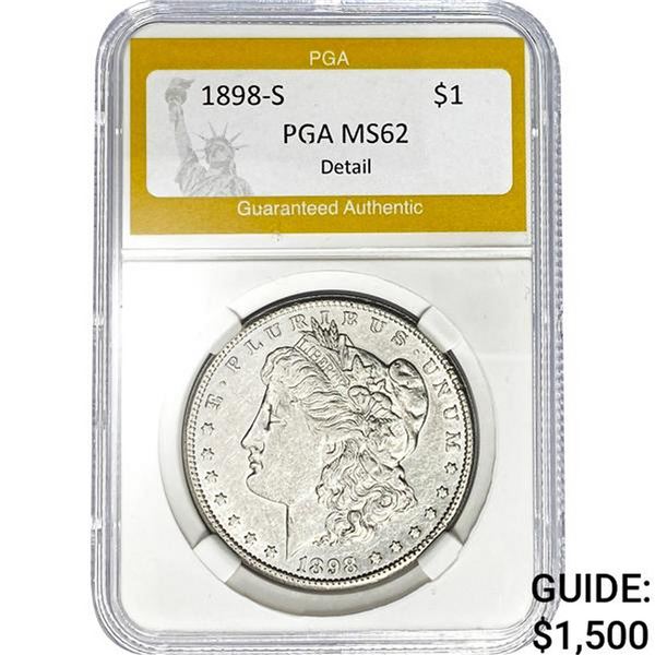 1898-S $1 PGA MS62