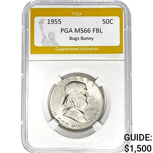 1955 50C PGA MS66 FBL Bugs Bunny
