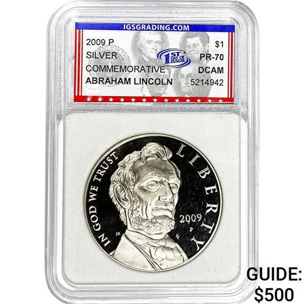 2009-P $1 Silver Commemorative PR70 DCAM