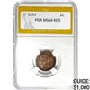 Image 1 : 1891 1C PGA MS64 RED