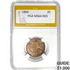 Image 1 : 1864 2C PGA MS64 RED