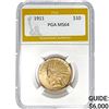Image 1 : 1911 $10 Indian Head Eagle PGA MS64