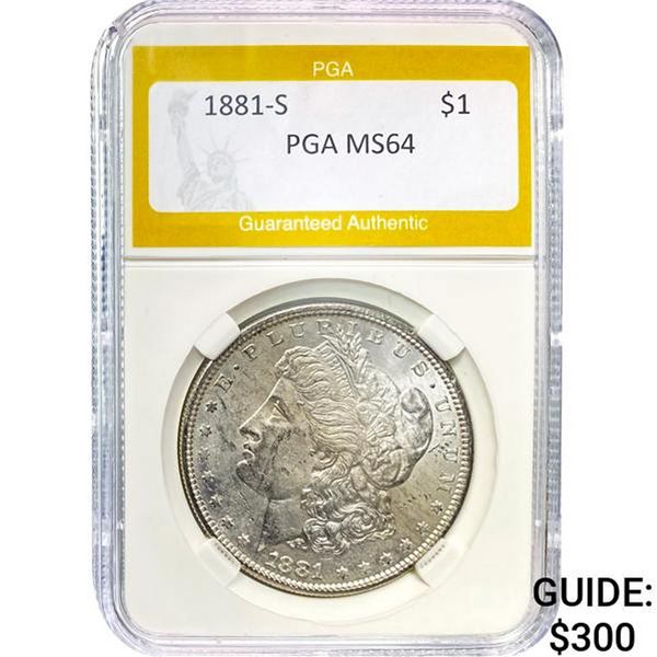 1881-S $1 PGA MS64