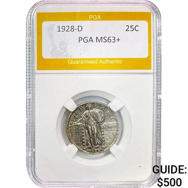 1928-D Standing Liberty Quarter PGA MS63