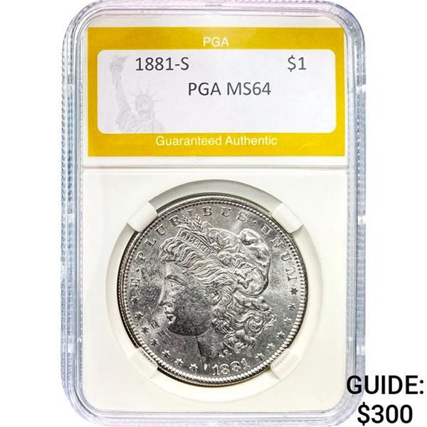 1881-S $1 PGA MS64