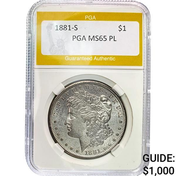 1881-S $1 PGA MS65 PL