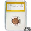 Image 1 : 1887 1C PGA PR65 RED CAMEO