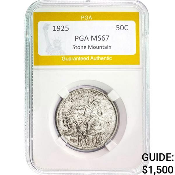 1925 50C Stone Mountain PGA MS67