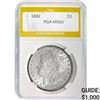 Image 1 : 1882 $1 Morgan Dollar PGA MS65