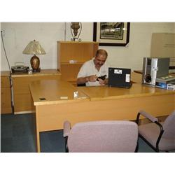 Maple Executive U-Shaped  Desk