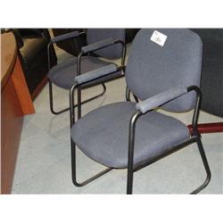 Blue Cloth Client Arm Chair