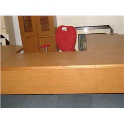 Oak U-Shaped Executive Desk