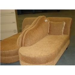 Gold Cloth Queen Chaise Lounge