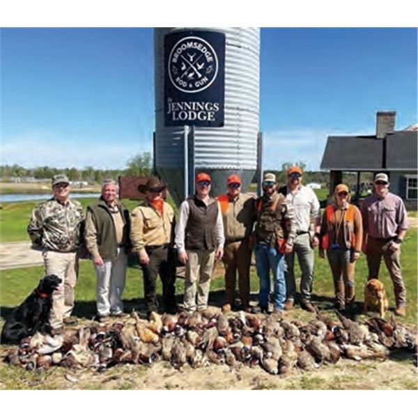 Broomsedge Wing Shooting Weekend for Two Hunters