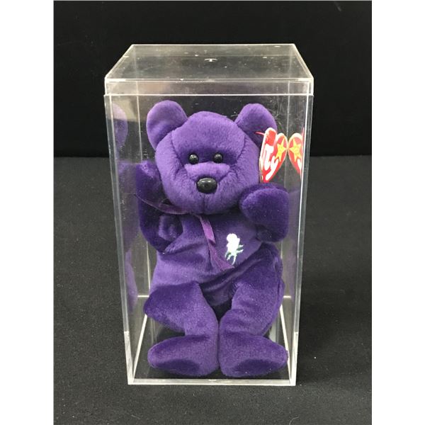 ENCASED PRINCESS DIANA BEANIE BABY WITH TAG