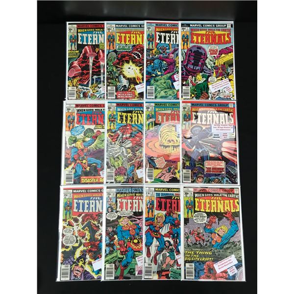 LOT OF 12 ETERNALS COMICS (MARVEL)