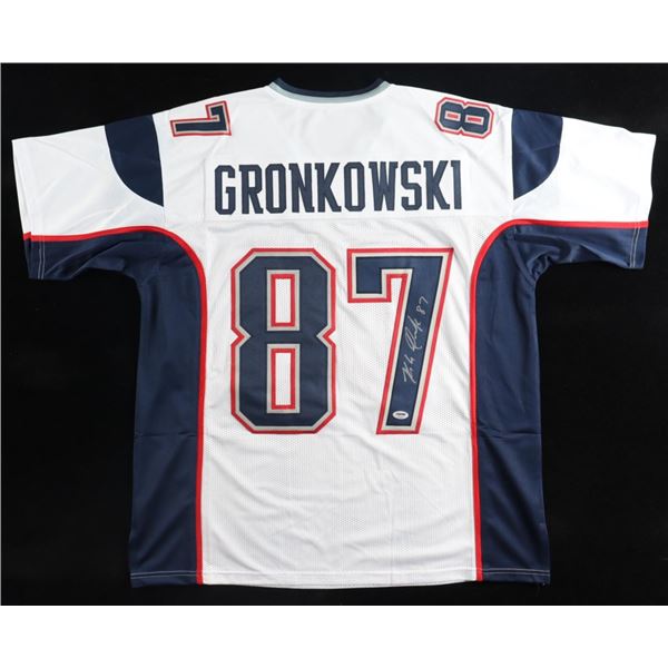 ROB GRONKOWSKI SIGNED NEW ENGLAND PATRIOTS JERSEY (PSA COA)