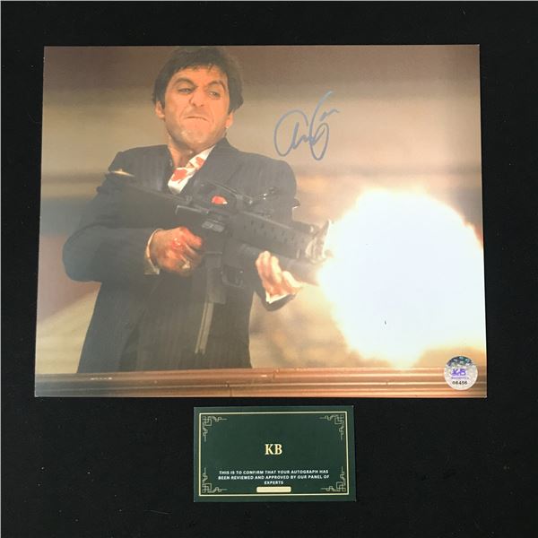 AL PACINO SIGNED SCARFACE 8X10 (KB COA)