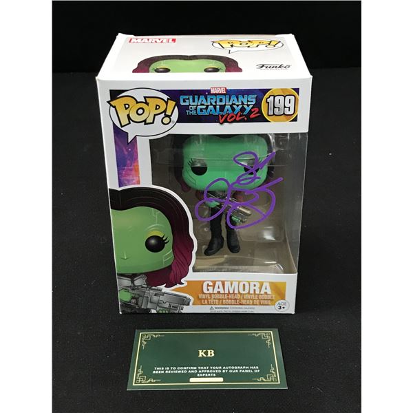 ZOE SALDANA SIGNED GAMORA FUNKO POP (KB COA)