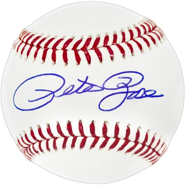 PETE ROSE SIGNED BASEBALL FITTERMAN COA